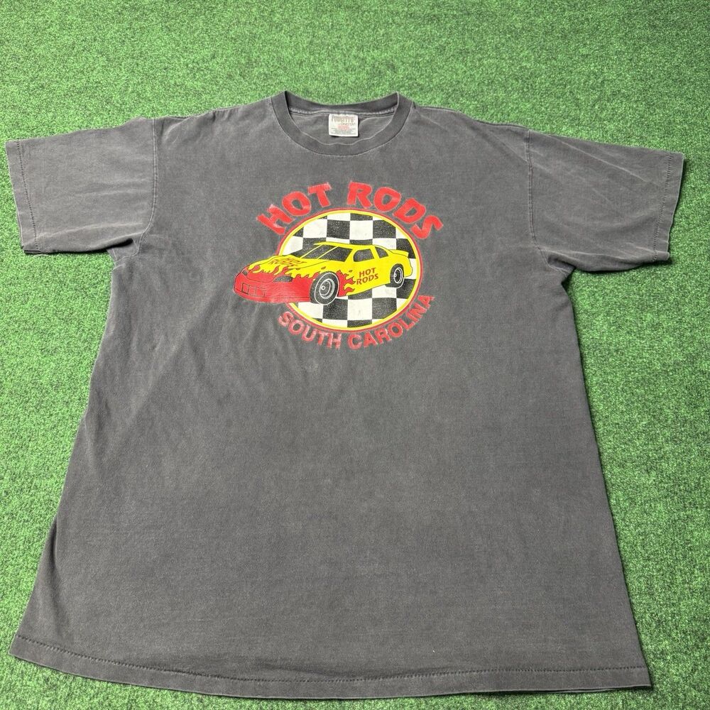 Vintage Hot Rods South Carolina Racing T-Shirt PowerPro Oneita XL USA